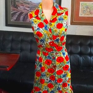 Westbury Fashions vintage 1960's floral sundress. Size M